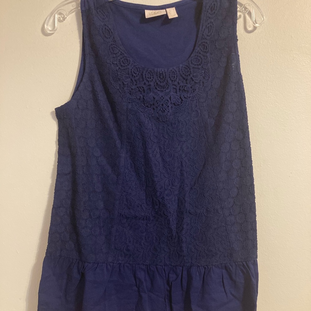 Logo lavish by Lori Goldstein cotton modal tank